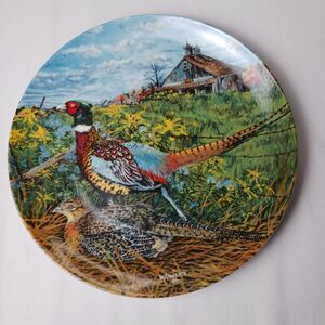 Vintage 1986 Collector Plate The Pheasant Limited Edition Wildlife Society